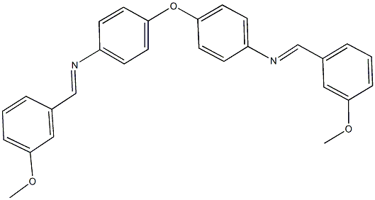 N-(3-methoxybenzylidene)-N-(4-{4-[(3-methoxybenzylidene)amino]phenoxy}phenyl)amine Structure