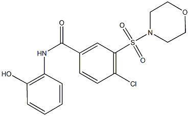 4-chloro-N-(2-hydroxyphenyl)-3-(4-morpholinylsulfonyl)benzamide Structure