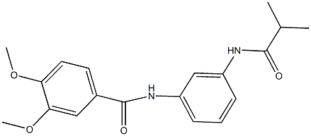 N-[3-(isobutyrylamino)phenyl]-3,4-dimethoxybenzamide Struktur