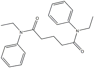 N~1~,N~5~-diethyl-N~1~,N~5~-diphenylpentanediamide,,结构式