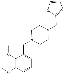 1-(2,3-dimethoxybenzyl)-4-(2-furylmethyl)piperazine