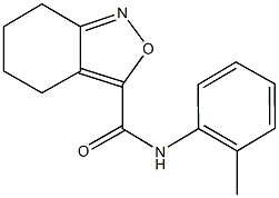 N-(2-methylphenyl)-4,5,6,7-tetrahydro-2,1-benzisoxazole-3-carboxamide