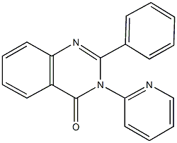 2-phenyl-3-(2-pyridinyl)-4(3H)-quinazolinone Structure