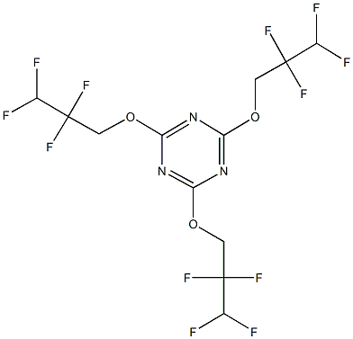 2,4,6-tris(2,2,3,3-tetrafluoropropoxy)-1,3,5-triazine,,结构式