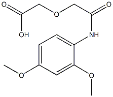 [2-(2,4-dimethoxyanilino)-2-oxoethoxy]acetic acid 化学構造式