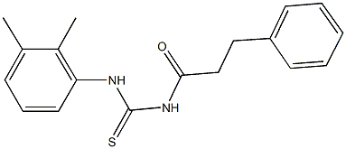 N-(2,3-dimethylphenyl)-N'-(3-phenylpropanoyl)thiourea