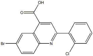  6-bromo-2-(2-chlorophenyl)-4-quinolinecarboxylic acid