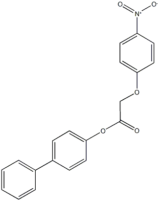 [1,1'-biphenyl]-4-yl {4-nitrophenoxy}acetate Structure