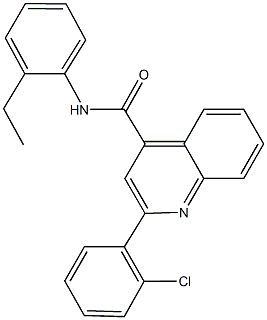 2-(2-chlorophenyl)-N-(2-ethylphenyl)-4-quinolinecarboxamide