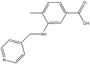 4-methyl-3-[(4-pyridinylmethyl)amino]benzoic acid 结构式