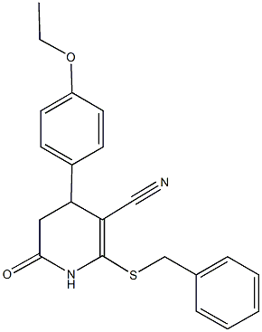  2-(benzylsulfanyl)-4-(4-ethoxyphenyl)-6-oxo-1,4,5,6-tetrahydro-3-pyridinecarbonitrile