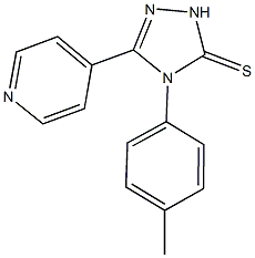 4-(4-methylphenyl)-5-(4-pyridinyl)-4H-1,2,4-triazole-3-thiol Struktur