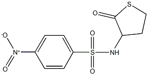 4-nitro-N-(2-oxotetrahydro-3-thienyl)benzenesulfonamide Struktur
