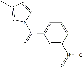 1-{3-nitrobenzoyl}-3-methyl-1H-pyrazole Structure