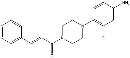 3-chloro-4-(4-cinnamoyl-1-piperazinyl)phenylamine