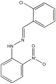 2-chlorobenzaldehyde {2-nitrophenyl}hydrazone 结构式