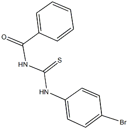 N-benzoyl-N'-(4-bromophenyl)thiourea Structure