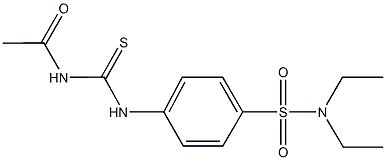 4-{[(acetylamino)carbothioyl]amino}-N,N-diethylbenzenesulfonamide Structure