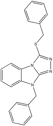 9-benzyl-3-(benzylsulfanyl)-9H-[1,2,4]triazolo[4,3-a]benzimidazole