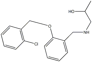 1-({2-[(2-chlorobenzyl)oxy]benzyl}amino)-2-propanol 结构式