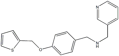 N-(3-pyridinylmethyl)-N-[4-(2-thienylmethoxy)benzyl]amine Structure