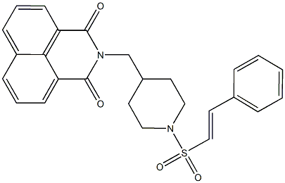 2-({1-[(2-phenylvinyl)sulfonyl]-4-piperidinyl}methyl)-1H-benzo[de]isoquinoline-1,3(2H)-dione