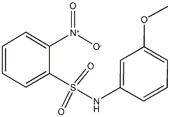 2-nitro-N-(3-methoxyphenyl)benzenesulfonamide 结构式