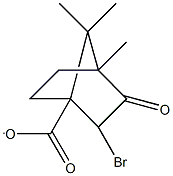 2-bromo-4,7,7-trimethyl-3-oxobicyclo[2.2.1]heptane-1-carboxylate,,结构式