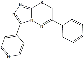  6-phenyl-3-(4-pyridinyl)-7H-[1,2,4]triazolo[3,4-b][1,3,4]thiadiazine