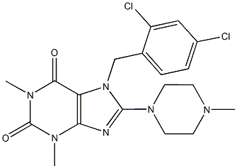 7-(2,4-dichlorobenzyl)-1,3-dimethyl-8-(4-methyl-1-piperazinyl)-3,7-dihydro-1H-purine-2,6-dione