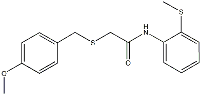 2-[(4-methoxybenzyl)sulfanyl]-N-[2-(methylsulfanyl)phenyl]acetamide|