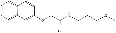 N-(3-methoxypropyl)-2-(2-naphthyloxy)acetamide