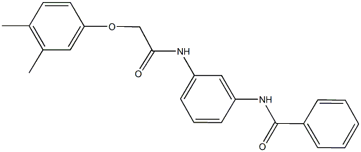 N-(3-{[2-(3,4-dimethylphenoxy)acetyl]amino}phenyl)benzamide Structure