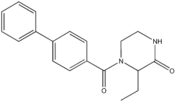 4-([1,1'-biphenyl]-4-ylcarbonyl)-3-ethyl-2-piperazinone