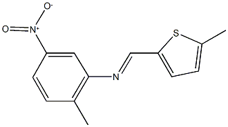 2-methyl-N-[(5-methyl-2-thienyl)methylene]-5-nitroaniline