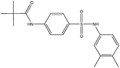 N-{4-[(3,4-dimethylanilino)sulfonyl]phenyl}-2,2-dimethylpropanamide