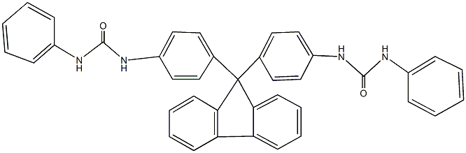 N-[4-(9-{4-[(anilinocarbonyl)amino]phenyl}-9H-fluoren-9-yl)phenyl]-N'-phenylurea,,结构式