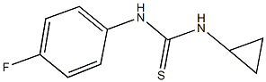 N-cyclopropyl-N'-(4-fluorophenyl)thiourea 化学構造式