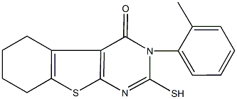 3-(2-methylphenyl)-2-sulfanyl-5,6,7,8-tetrahydro[1]benzothieno[2,3-d]pyrimidin-4(3H)-one|