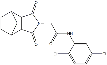 N-(2,5-dichlorophenyl)-2-(3,5-dioxo-4-azatricyclo[5.2.1.0~2,6~]dec-4-yl)acetamide Struktur