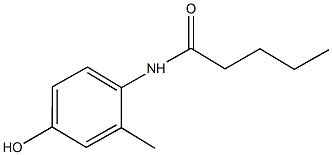 N-(4-hydroxy-2-methylphenyl)pentanamide Structure