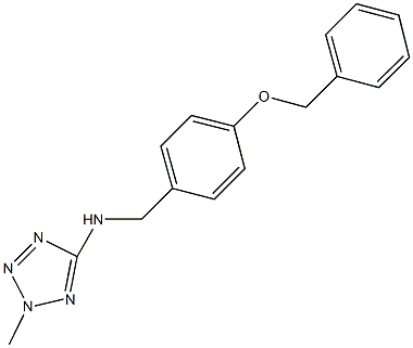N-[4-(benzyloxy)benzyl]-N-(2-methyl-2H-tetraazol-5-yl)amine Structure