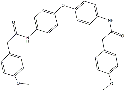 2-(4-methoxyphenyl)-N-[4-(4-{[(4-methoxyphenyl)acetyl]amino}phenoxy)phenyl]acetamide Structure