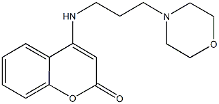 4-{[3-(4-morpholinyl)propyl]amino}-2H-chromen-2-one Structure