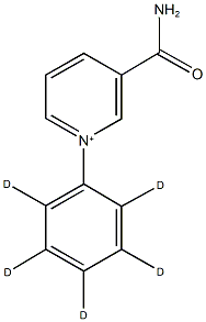 3-(aminocarbonyl)-1-phenylpyridinium d_5_ Structure