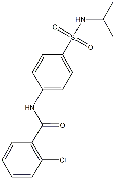 2-chloro-N-{4-[(isopropylamino)sulfonyl]phenyl}benzamide|