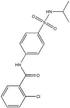  2-chloro-N-{4-[(isopropylamino)sulfonyl]phenyl}benzamide