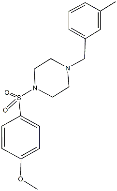  methyl 4-{[4-(3-methylbenzyl)-1-piperazinyl]sulfonyl}phenyl ether