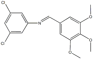 N-(3,5-dichlorophenyl)-N-(3,4,5-trimethoxybenzylidene)amine Structure