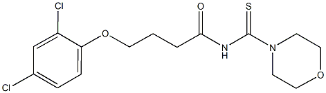 4-(2,4-dichlorophenoxy)-N-(4-morpholinylcarbothioyl)butanamide Structure